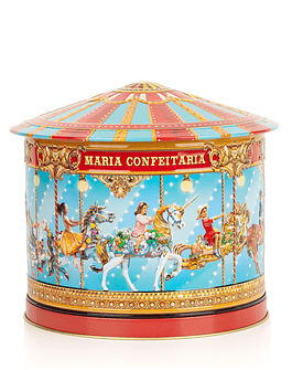 LATA MUSICAL COM 300G DE BOLACHAS 