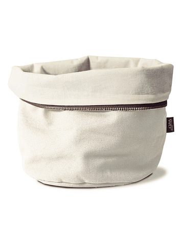 Saco de pão de algodão aquecível.