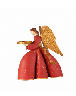 Anjo decorativo vermelho