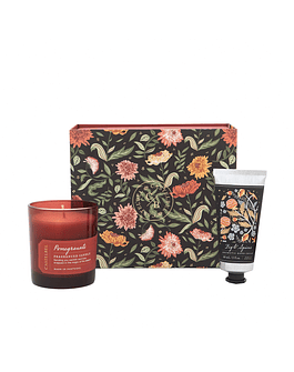 Coffret Vela Romã & Creme de Mãos Figo e Especiarias