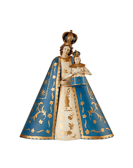 Virgem Maria com manto azul