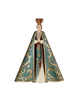 Virgem Maria com manto verde