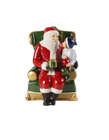 Villeroy & Boch Christmas Toys Papai Noel na cadeira com música