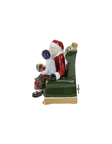 Villeroy & Boch Christmas Toys Papai Noel na cadeira com música