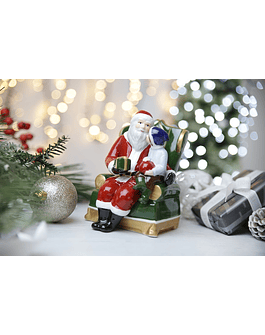 Villeroy & Boch Christmas Toys Papai Noel na cadeira com música