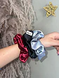 Scrunchies satín x3 unidades tamaño mini - Miniatura 4