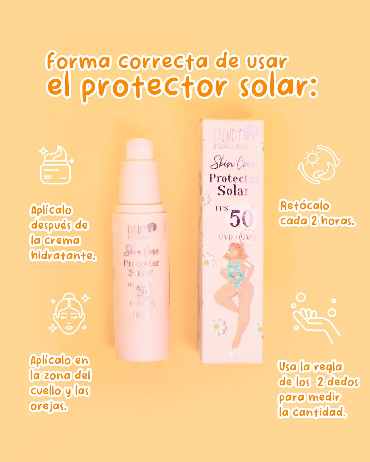 Bloqueador Solar Trendy FPS 50. (frasco) 2