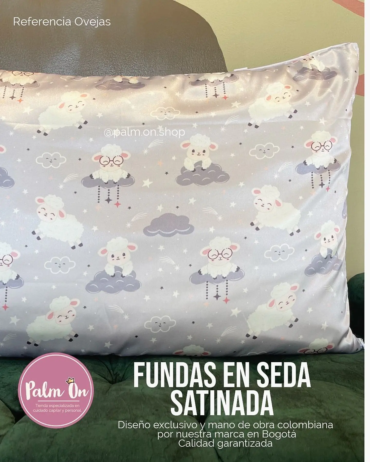 Fundas en seda satinada OVEJAS marca Palm On ♡ 1
