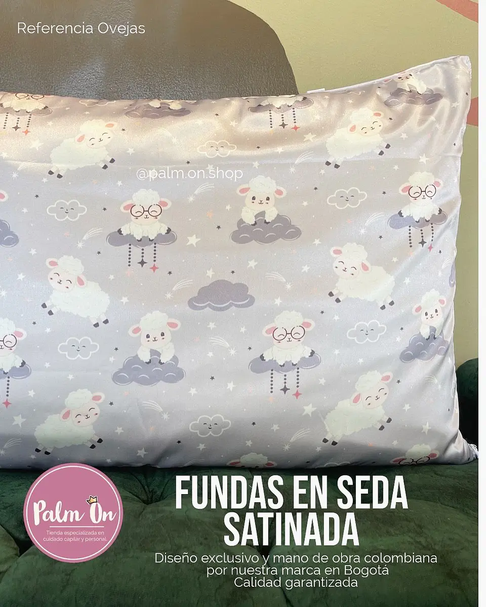 Fundas en seda satinada OVEJAS marca Palm On ♡ 1