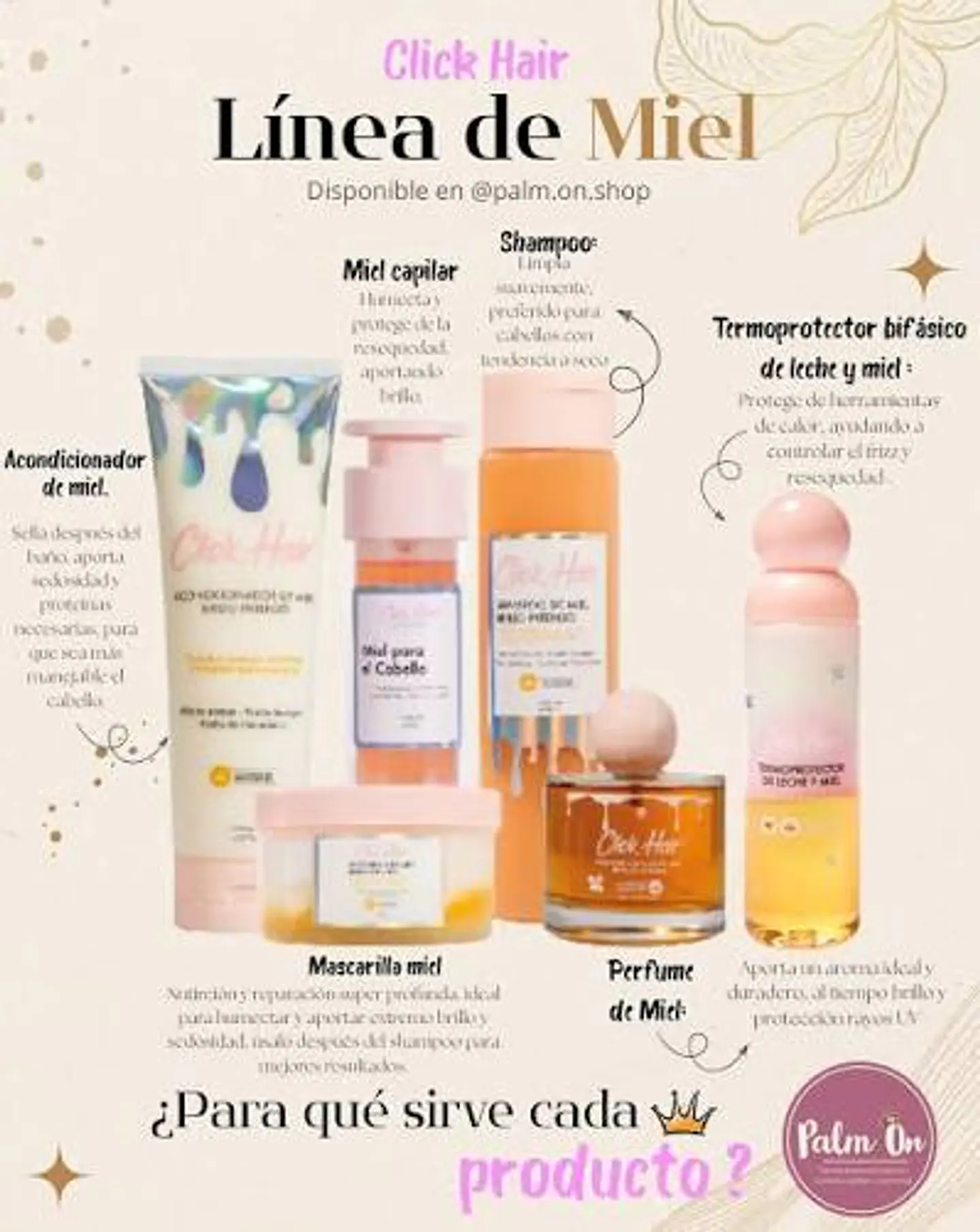 Kit completo línea de miel Click Hair 1