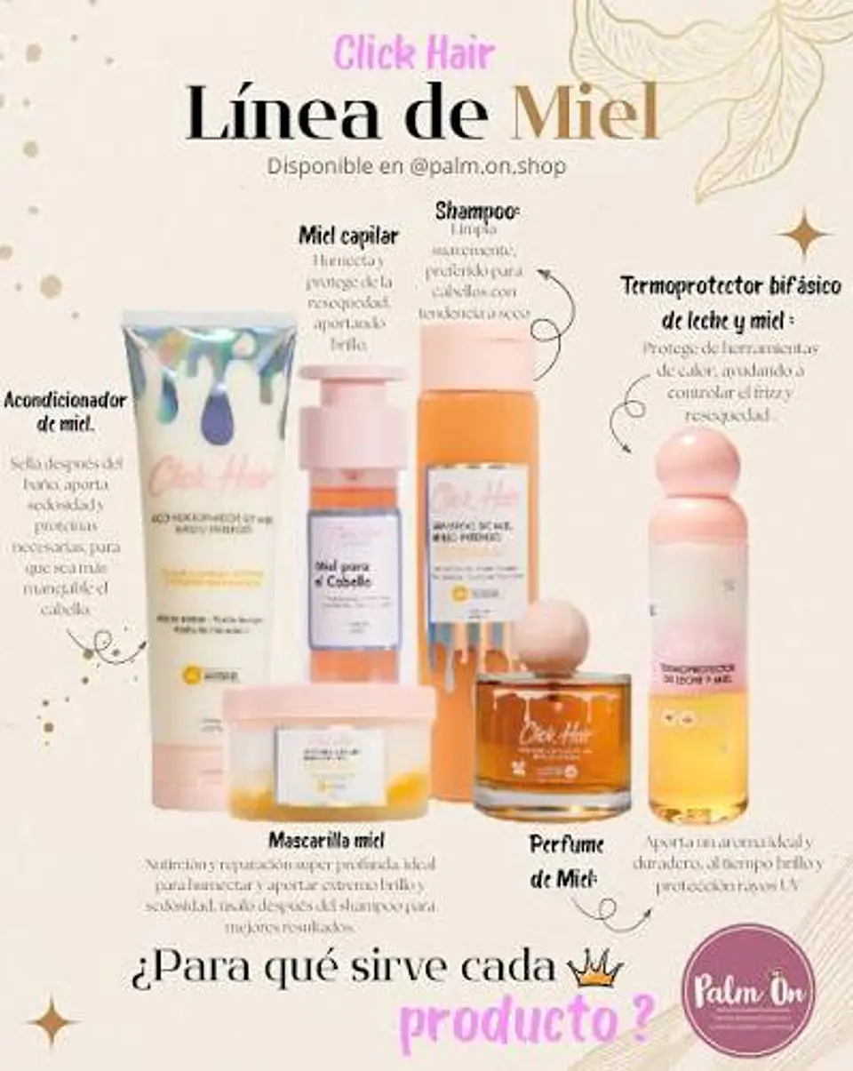 Kit completo línea de miel Click Hair 1