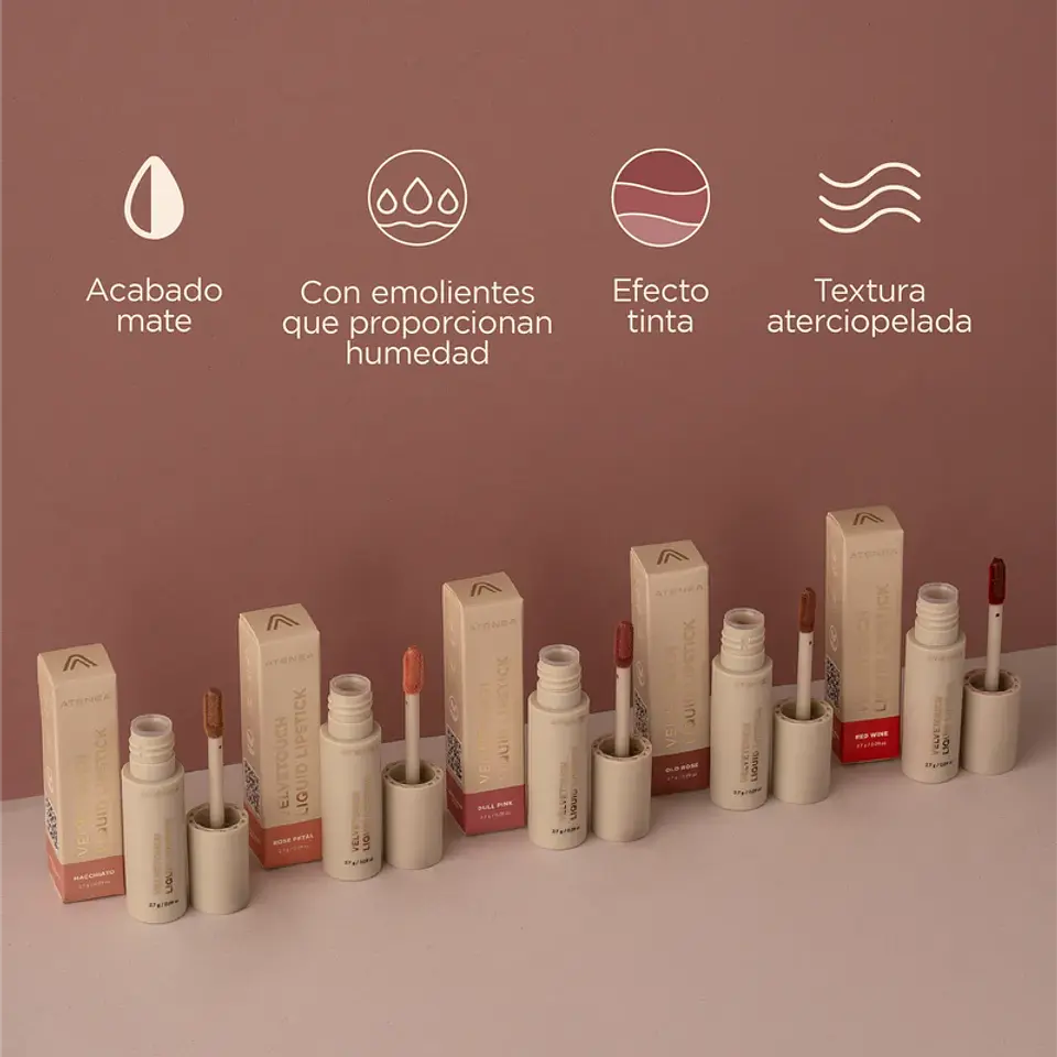 Labial Mate Líquido - Atenea 3