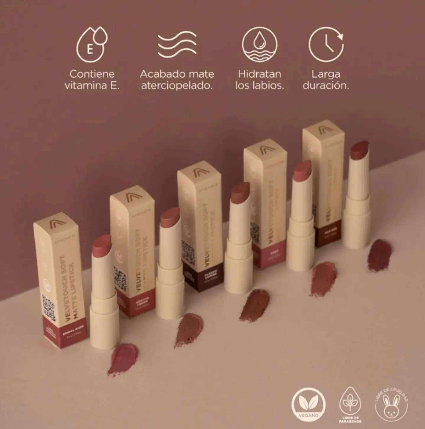 Labial en Barra Velvet - Atenea 3