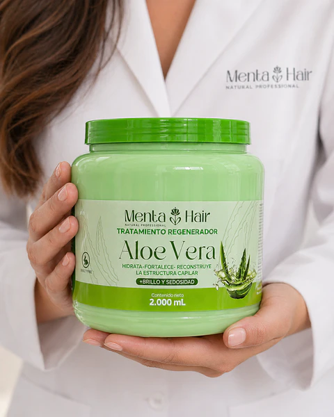 Tratamiento de aloe vera X2.000ml Menta Hair 