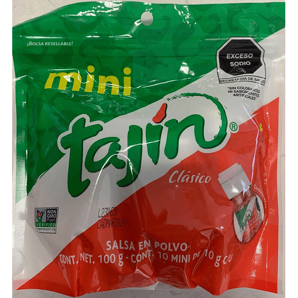 Tajín mini bote paquete c/ 10 Pzas 