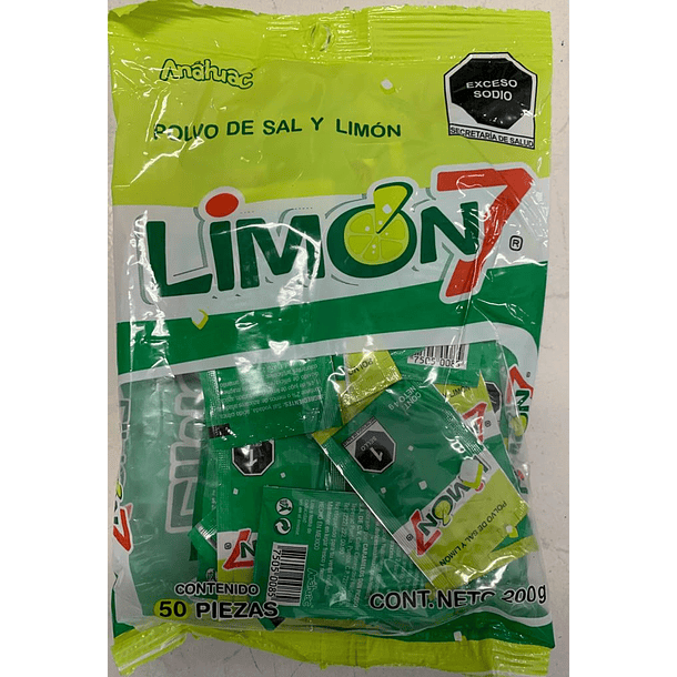 Limón7 Salimon bolsa c/ 50 pzas 