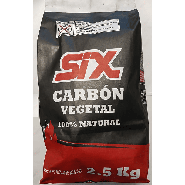 Carbón Six 2.5 Kg 