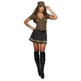 Disfraz Chica Militar Súper Halloween