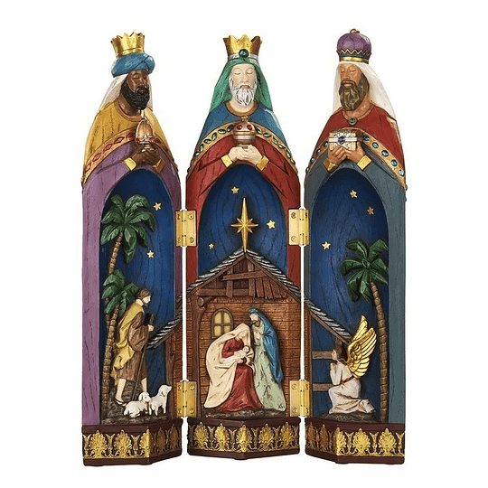 Los Tres Reyes Magos con Nacimiento