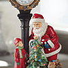Reloj Decorativo Iluminado de Santa Claus y Niño