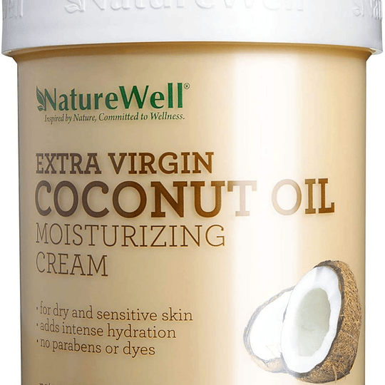 Crema Humectante con Aceite de Coco Extra Virgen NatureWell