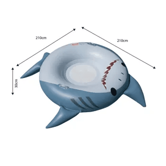 Inflable Súper Moderno Cómodo Tiburón 56”