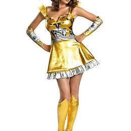 Disfraz Transformers Bumblebee Mujer Coqueta Talla M