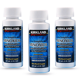 3 Frascos Minoxidil Solución Tópica Liquido 5%