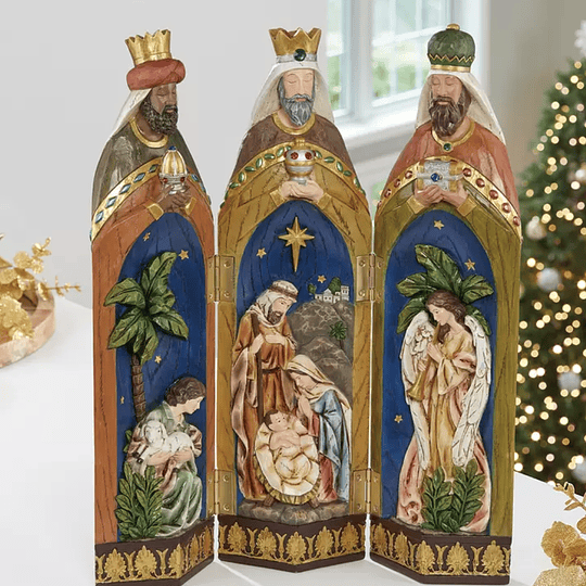 3 Reyes Magos Figura Decorativa Desplegable