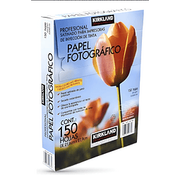Papel Fotográfico Profesional Kirkland Con 150 Hojas Carta Blanco