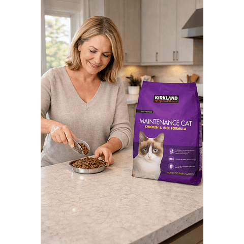 Alimento para Gato Kirkland Formula Pollo y Arroz 11 Kg