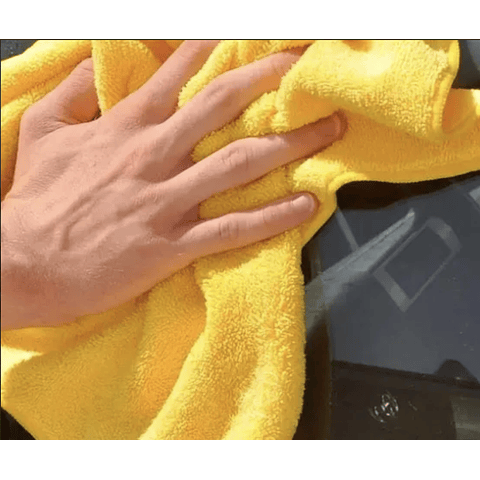 36 Piezas De Toallas, Paños De Microfibra Absorbentes 40.6cm Color Amarillo