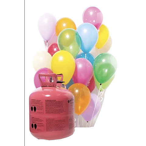 Kit para Fiestas Tanque de Helio Inflador de Globos  Desechable 