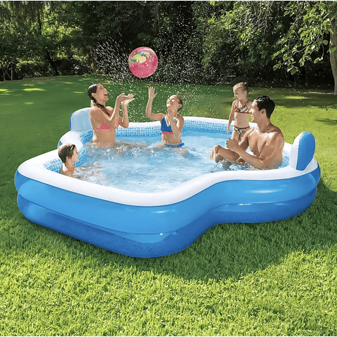 Alberca Inflable Summer Waves Familiar Color Azul