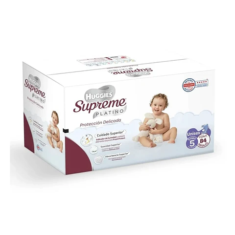 Pañales Huggies Supreme Etapa 5 84 Piezas