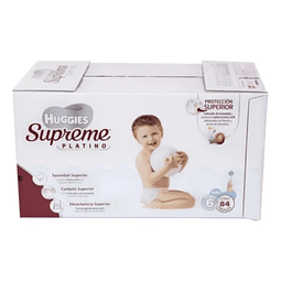 Pañales Huggies Supreme Etapa 6 84 Piezas