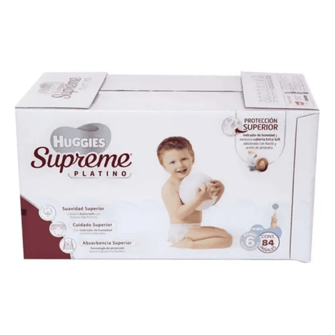 Pañales Huggies Supreme Etapa 6 84 Piezas