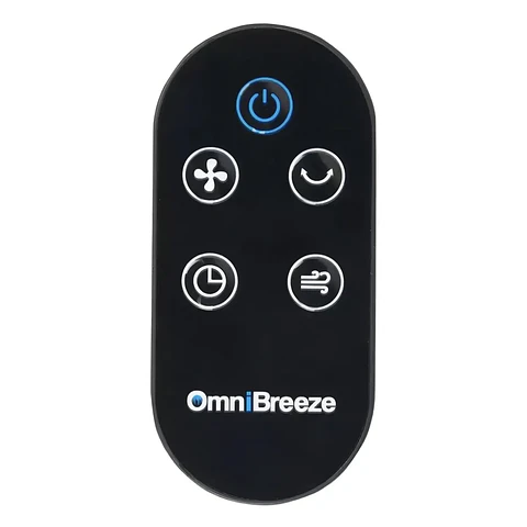 Ventilador De Torre Omnibreeze Silencioso 97cm Alto panel Touch con Control Remoto