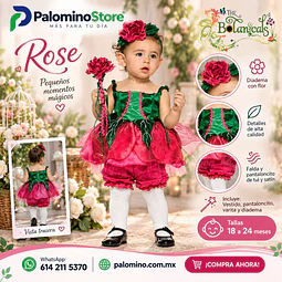 Disfraz Halloween Niña Talla 18 a 24 meses UNICA PIEZA
