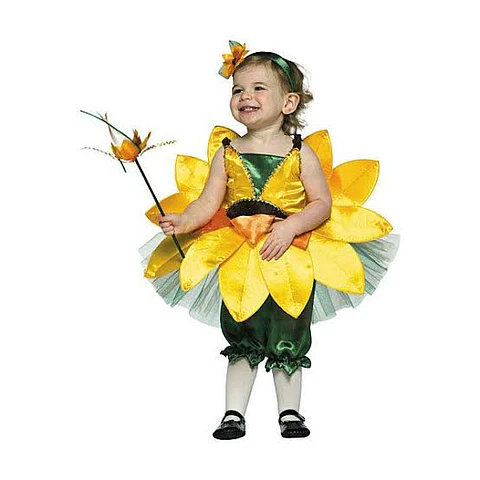 Disfraz Girasol "Sunflower" para Niña – Talla 15 a 24 Meses