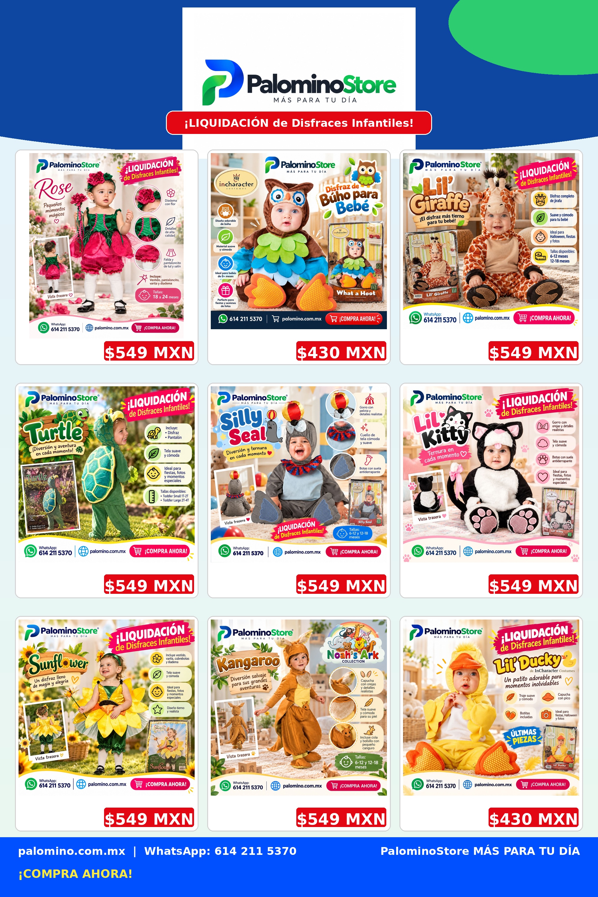 Disfraces de Bebe Liquidacion Bloque 1
