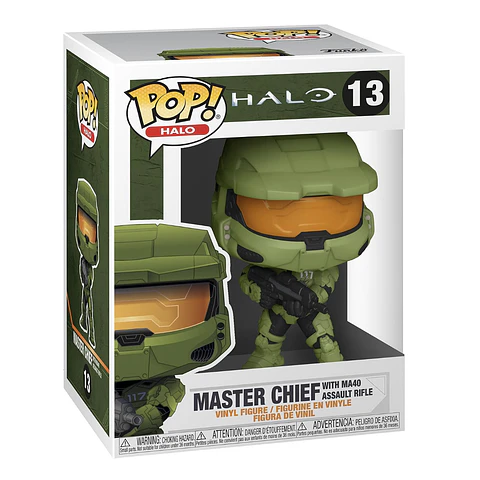 Figura Funko Pop! Jumbo 10" (25 cm) Halo #13 Master Chief con Rifle de Asalto MA40