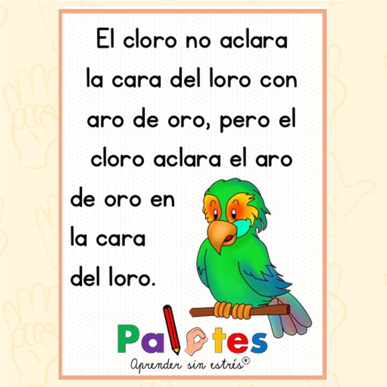 23 Trabalenguas para imprimir. PDF 2