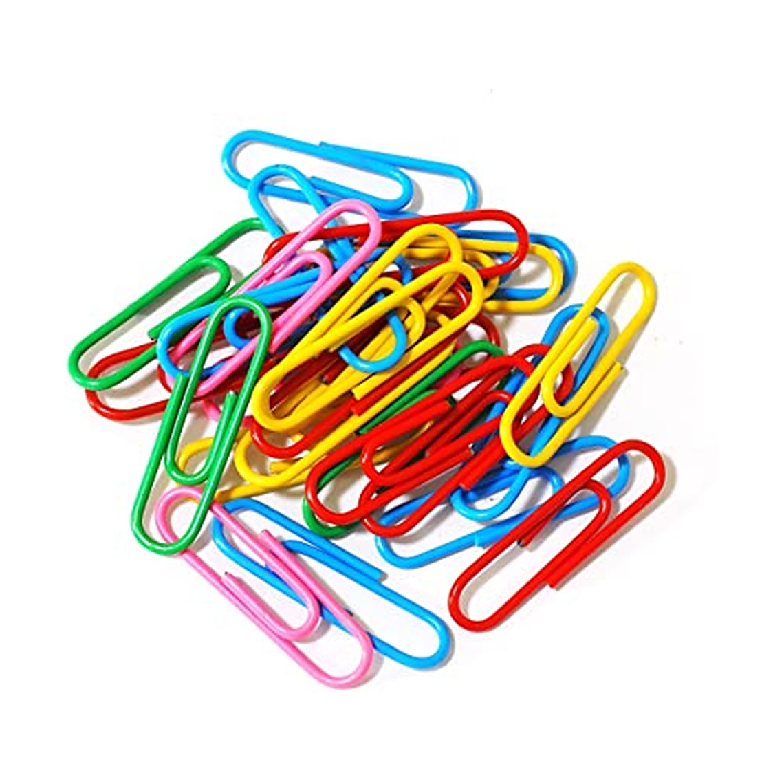 6 clips de colores de 5 cms.  1