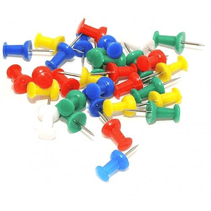 10 Push Pin de colores