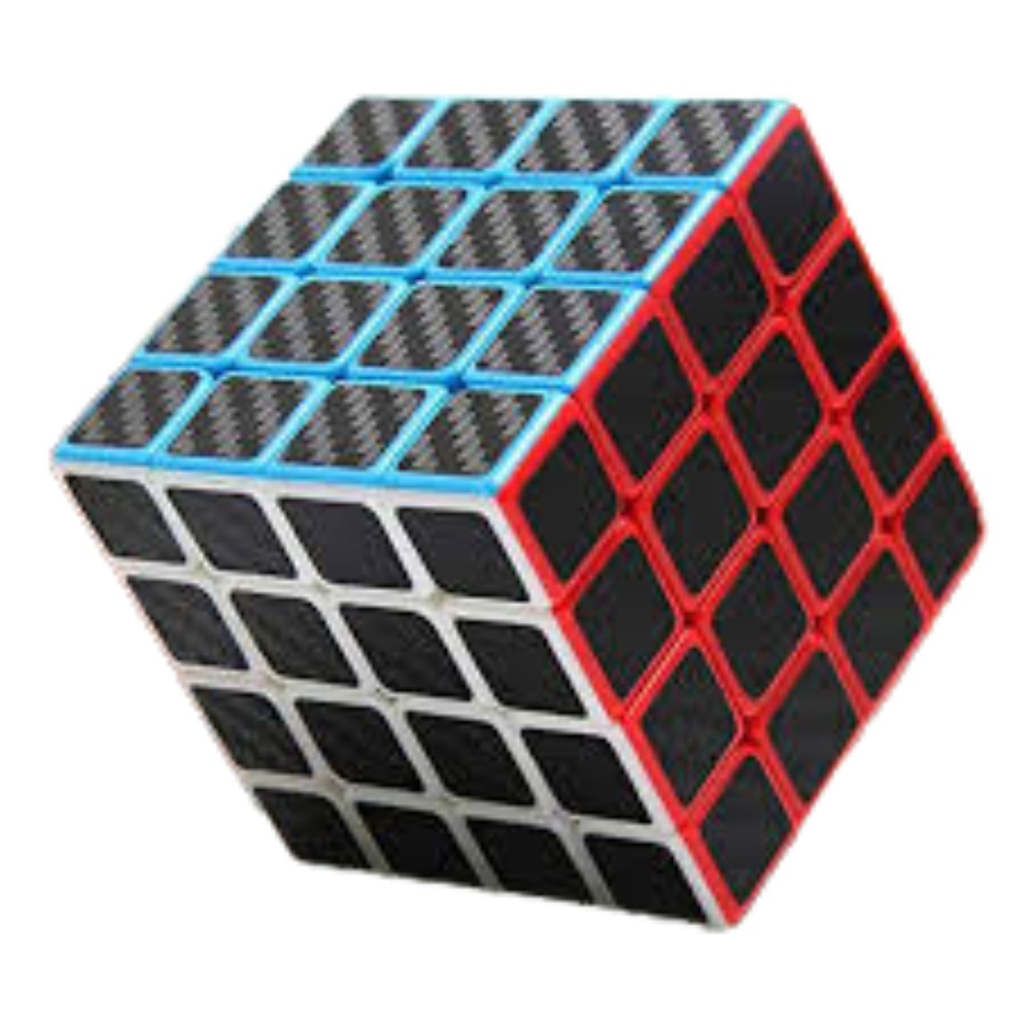 Cubo mágico 4x4 fibra de carbono 1