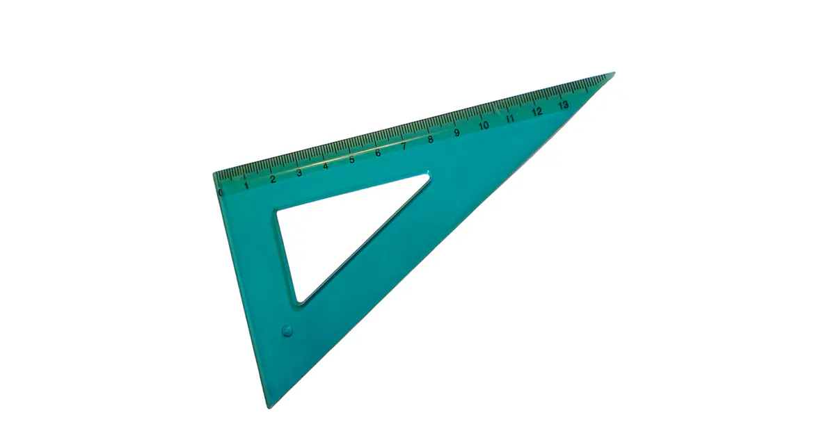 Escuadra escaleno 14 cms.