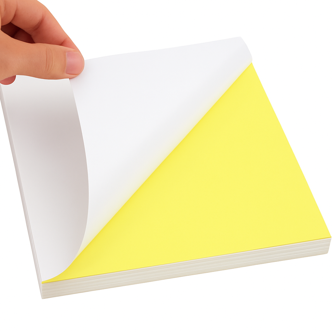 Hoja de papel adhesivo Matte tamaño carta 1