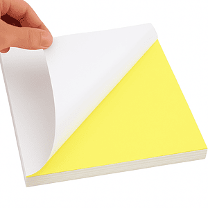 Hoja de papel adhesivo Matte tamaño carta