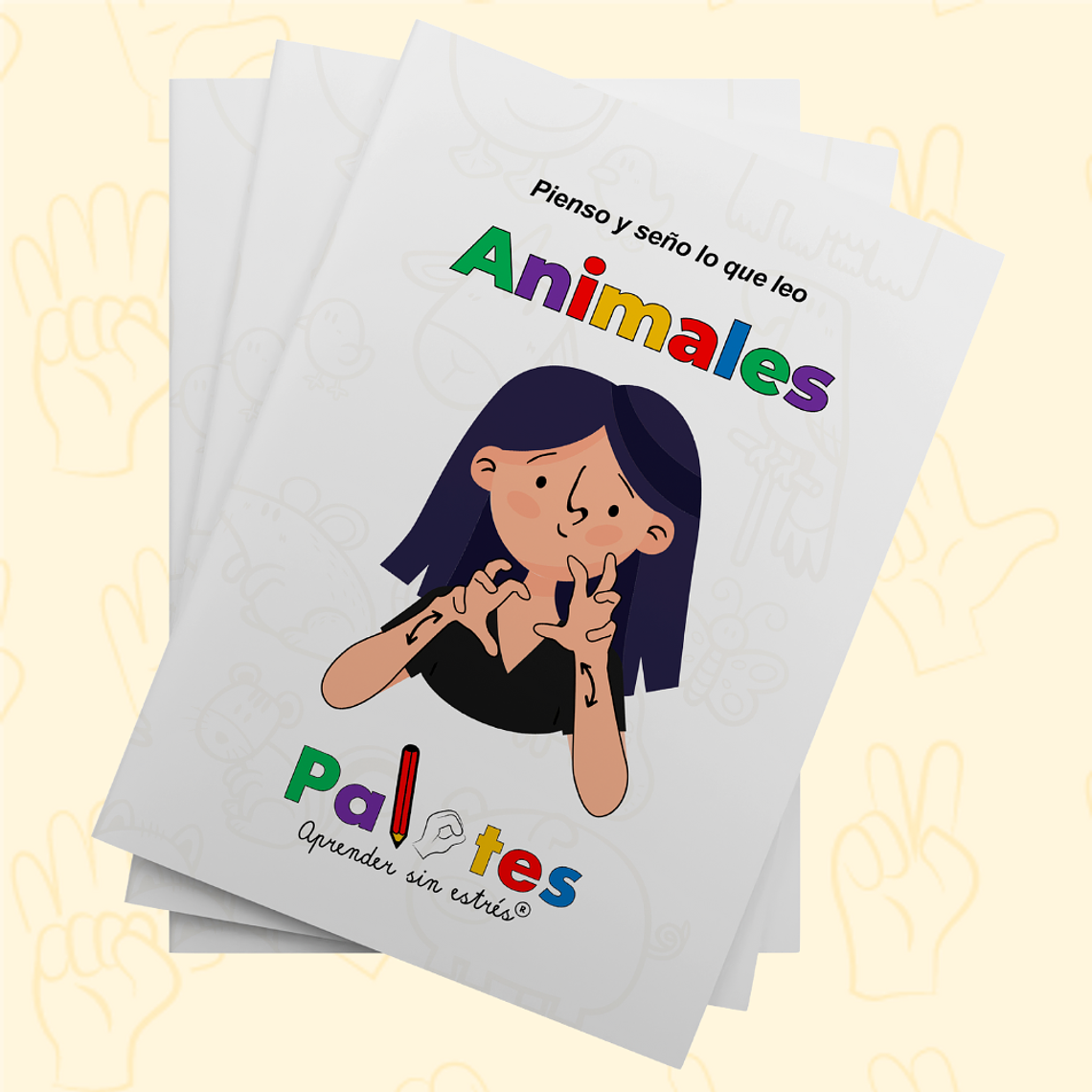 Pienso y seño lo que leo.  Animales en señas. 1